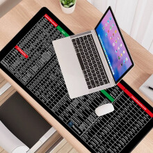 Donemore large anti-slip keyboard pad with shortcuts pattern