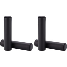 Greimeoirí Láimhseála Rothair Silicone Dubh 132.5x29mm 17mm Poll