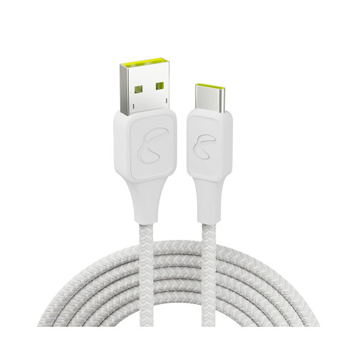 InstantConnect USB-A till USB-C laddningskabel vit 1,5 m