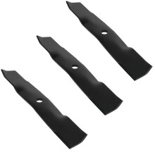 Juego de 3 cuchillas para cortacésped John Deere para plataformas de 48 pulgadas.