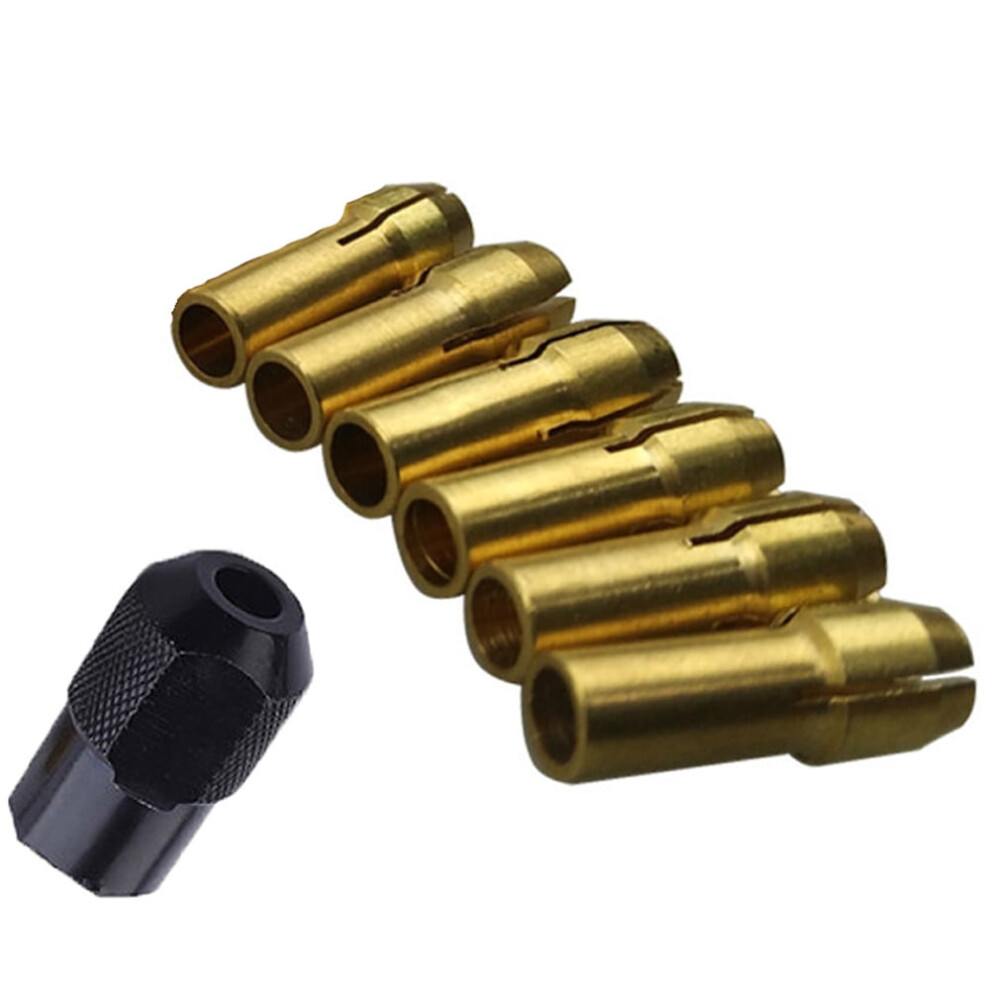 Yuehao Brass Drill Chucks Collet Bits Set 7 Pcs 1Â3.2 Mm 354484115638