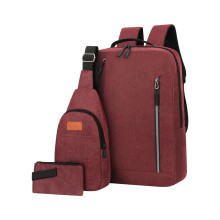 WKMOX8YII Laptop Rugzak Set 3-delig Grote Capaciteit USB-poort