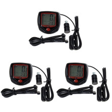 Draadloze fietssnelheidsmeter/fietscomputer rood