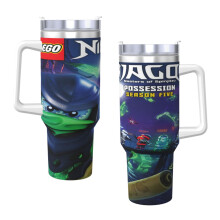 Gobelet isotherme Ninjago 1,2 L en acier inoxydable avec poignée