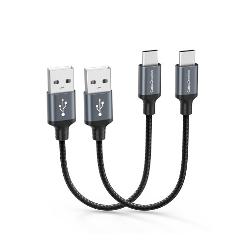 Καλώδιο USB C 6 ιντσών 3A γρήγορης φόρτισης 2 τεμαχίων