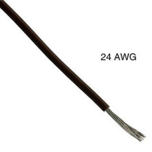 Säikeislanka 24AWG Ruskea 100ft TC PVC FT1