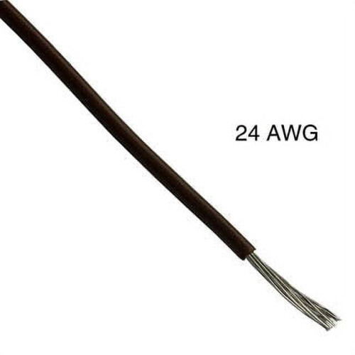 Säikeislanka 24AWG Ruskea 100ft TC PVC FT1