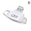 Lector de tarjetas SD/TF USB-C 2 en 1 o 4 en 1 5
