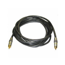 Καλώδιο subwoofer RCA αρσενικό σε αρσενικό, 12 πόδια επιχρυσωμένο
