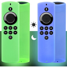 Capa para controle remoto Firestick Lite que brilha no escuro (2 unidades)