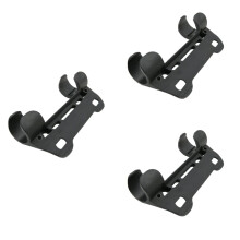 Soporte de fijación para bomba de bicicleta, 15 piezas, color negro.