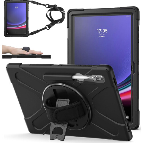 Stötsäkert stativfodral för Samsung Galaxy Tab S9/S8Ultra