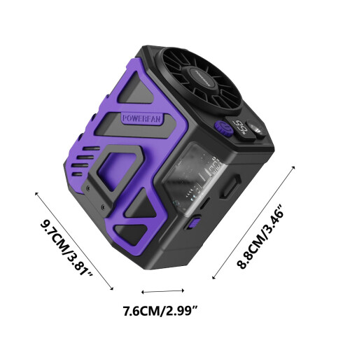 Φορητός ανεμιστήρας μέσης Zeceouar 6000mAh 3 ταχυτήτων 2