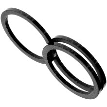 Arruela de carbono para garfo de bicicleta de estrada/montanha, espaçador de caixa de direção (3 peças)