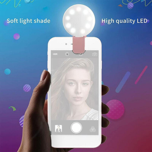 Mini selfie fill light clip for smartphone, 3-level 2