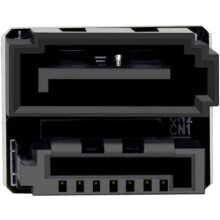 Adaptador SATA de 7 pines hembra a macho en ángulo recto