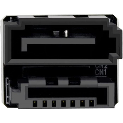 Adaptador SATA de 7 pines hembra a macho en ángulo recto