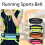 Pochete esportiva para corrida com bolso para celular 2
