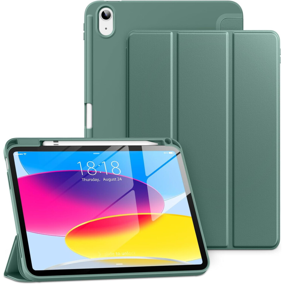 Ipad 10Th Gen Case 10.9 Inch Slim Tri-Fold Tpu Cover With 354484126702