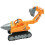 Excavator Toy Push-and-Go Construction Vehicle with Movable 2