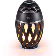 DiKaou láng alakú asztali lámpa Bluetooth hangszóróval és HD hangzással