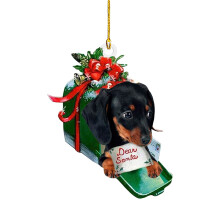 Weihnachtsschmuck in Dackelform, 1 Stück
