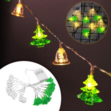 3M LED reťazové svetielka na batérie, zelená, sviatočná dekorácia