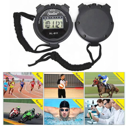 Digitale handzame sportstopwatch met timer. 1