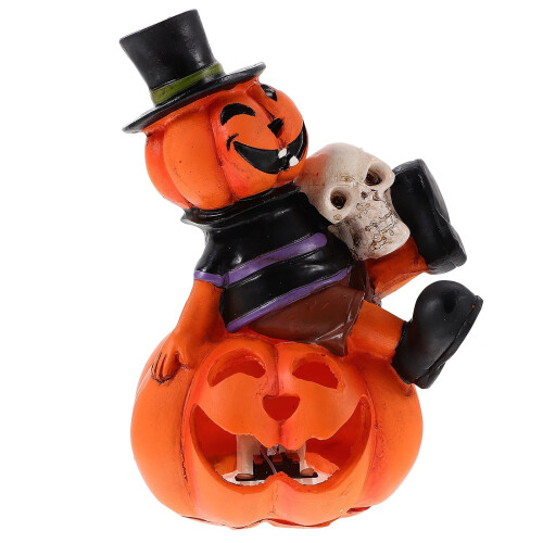 Veilleuse LED citrouille, décoration d'Halloween (1 pièce)