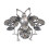 Broche abeille haut de gamme (1 pièce) 1