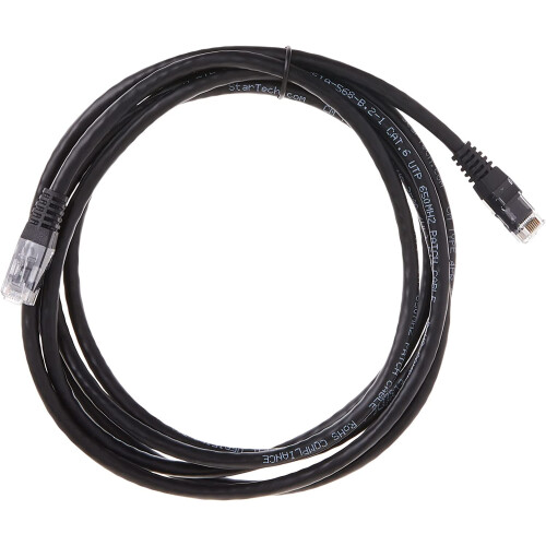 Καλώδιο Ethernet CAT6 Μαύρο 8ft650MHz 2