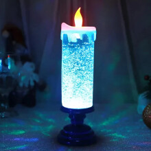 LED karácsonyi gyertya asztali dísz USB-s színes