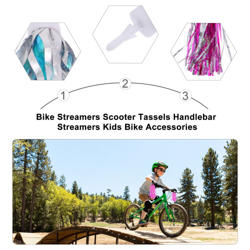 Fitas de plástico para guidão de bicicleta - 3 pares 2