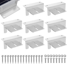Grusce Z-bracket montageset voor zonnepanelen van aluminium, 8 stuks