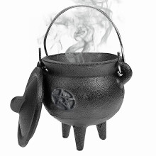 Halloweenský kotlík s pokrievkou a rúčkou 9,4 cm