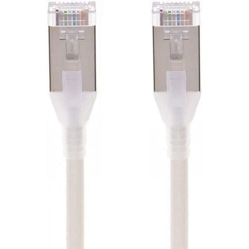 Ethernetový patch kábel Cat6A biely, 4,6 m 1