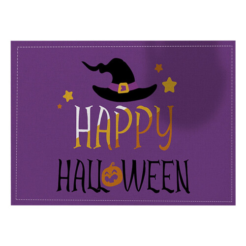 Σουπλά Halloween από λινό θερμομονωτικό 4 τεμάχια 2