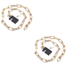 Fietsslotketting met vierkante kop, antidiefstal, 2 stuks