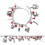 Silver Alloy Horror Movie Charm Bracelet 6
