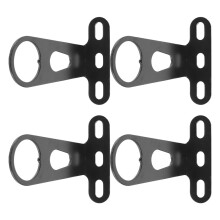 Fahrradlichthalterung vorne, Stahlclip, 4 Stück