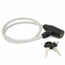 Lichtgewicht fietsslot met 26 inch kabel, 8 mm en 2 sleutels.