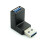 Adaptador de conector USB 3.0 macho a hembra de 90 grados con extensión angular. ¡Precio increíble! K5L4 3