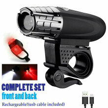 Cycling Light Set LED Front and Rear 5000 Lumen 8.4V