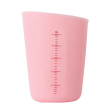 Silikonová odměrka růžová, 500 ml, flexibilní, vhodná do myčky