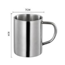 Tasse à café en verre avec couvercle et paille 220 ml