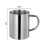 Glaskaffeebecher mit Deckel und Strohhalm, 220 ml 1