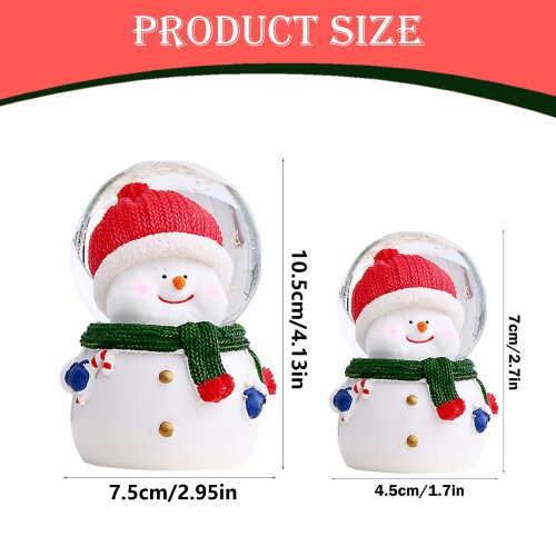 Glødende snemand harpiks ornament 50ml 2