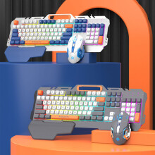 Μηχανικό πληκτρολόγιο παιχνιδιών RGB με μεταλλικό πάνελ 104 πλήκτρα