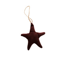 Kit de pendentif sapin de Noël en peluche rouge foncé