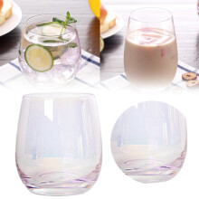 Verre à smoothie transparent ovale